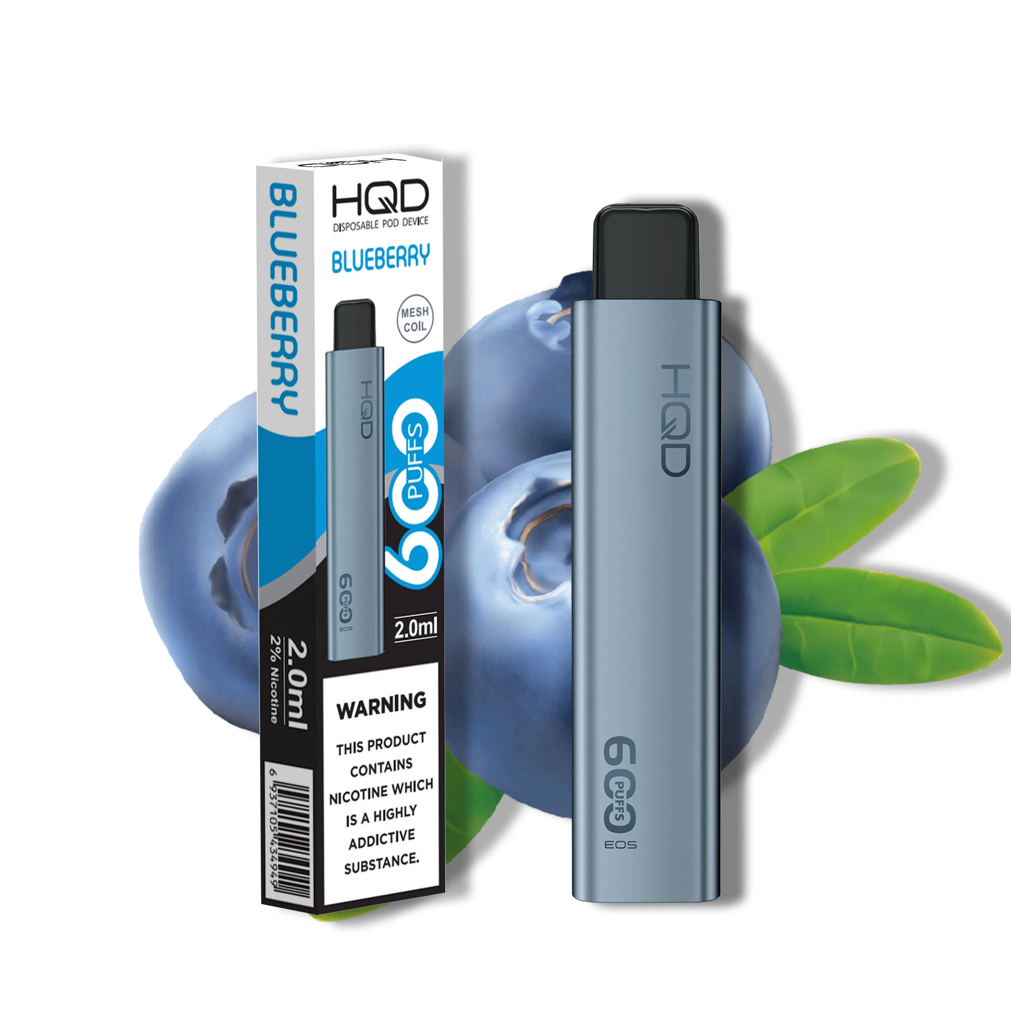 Factory Direct Sale Disposable Pod Hqd EOS 600 Puffs Electronic Cigarette