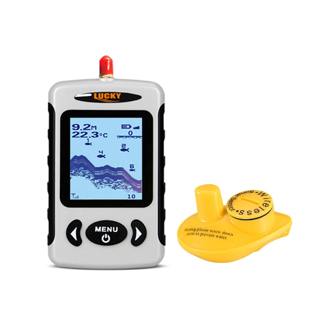 Lucky Fish Finder Dual-Band DOT-Matrix-Display mit kabellosem Sonar FF718-W