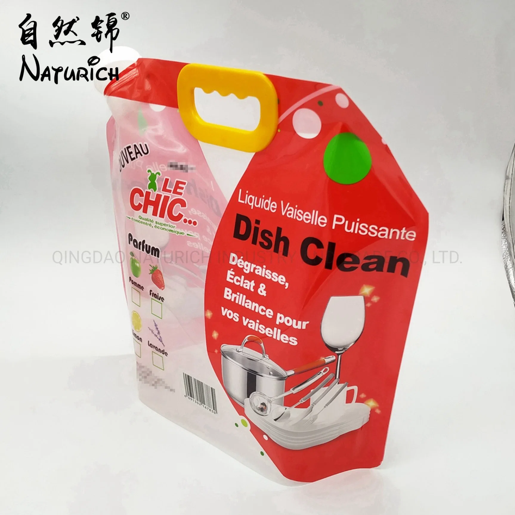 5L Stand up Plastic Disinfectant Spout Bag