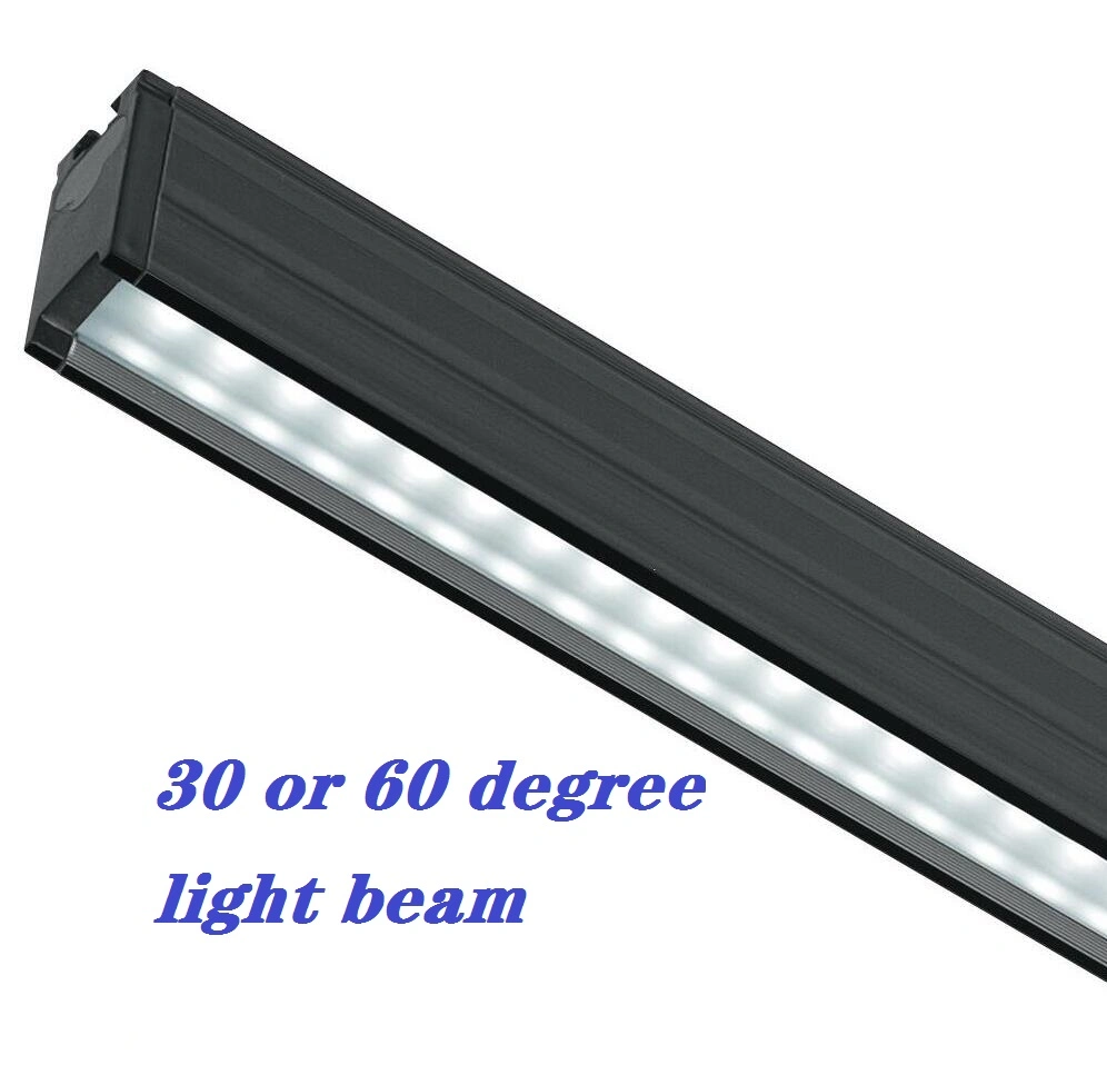 Luz linear LED pendente de batten suspensa no teto montada na superfície da habitação PBT lustre T8 linkável para escritório doméstico, sala de aula, escola e corredor comercial.