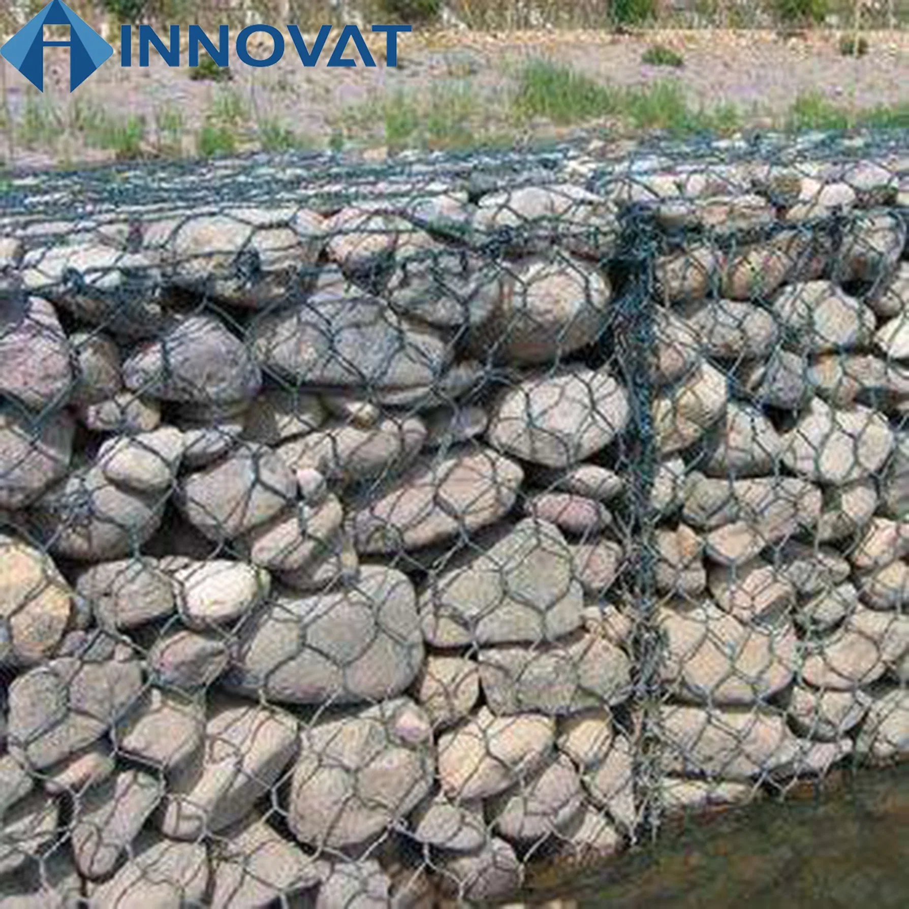 Gabion Hot Dipped Galvanized Gabion Box Square Wire Netting Hexagonal Gabion Box