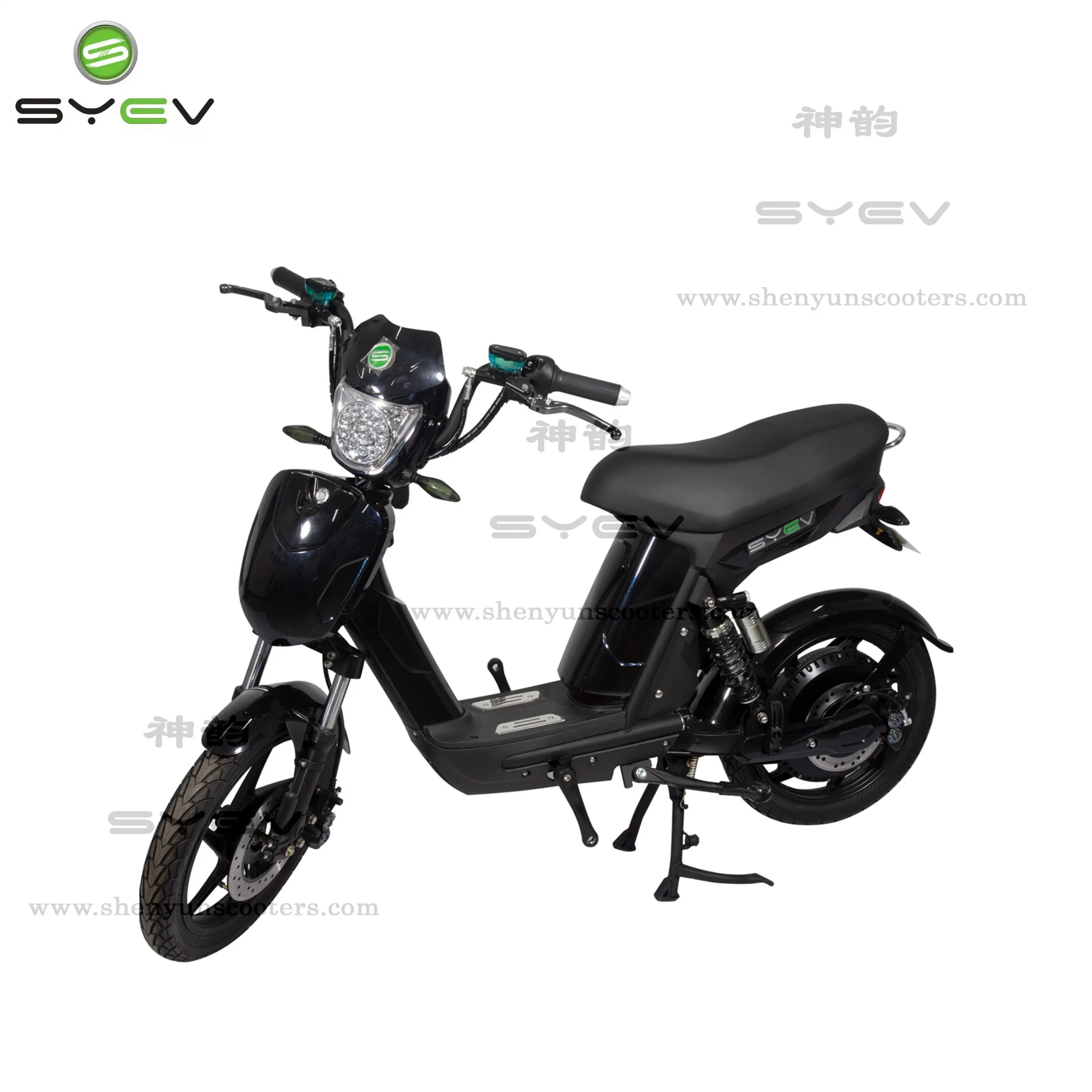 Motocicleta eléctrica CEE E-scooter de 800W de motor sin escobillas para adultos con batería de portátil de Wuxi Shenyun