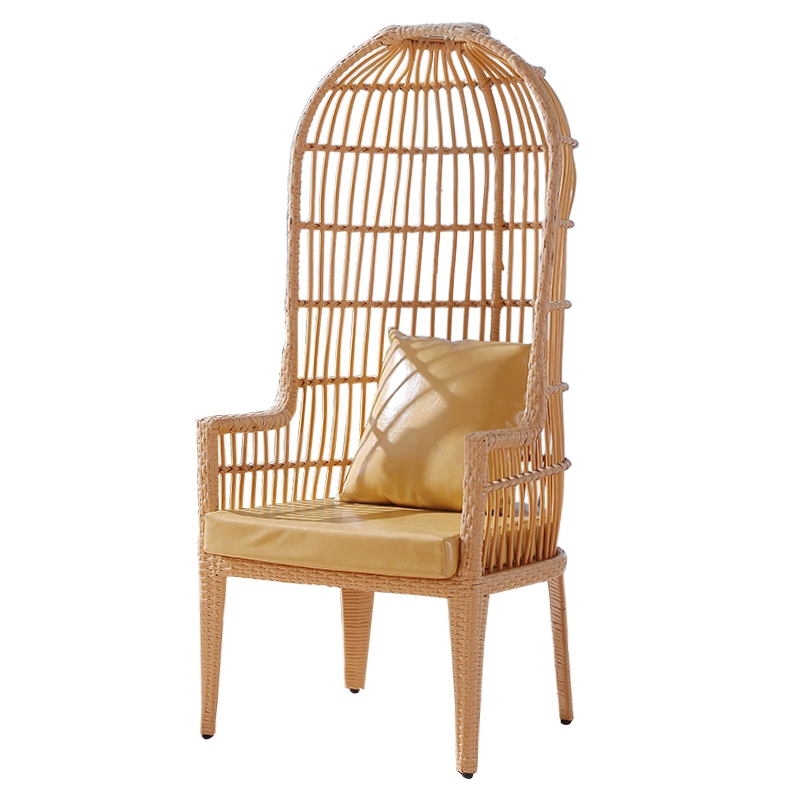 Dining Bar Tische Bird Cage High Back Pastoral Coffee Shop Hotel Lounge Rezeption Modern/Haus/Hotel/Garten/Terrasse/Stuhl Rattan Outdoor Sofa Princess Chair