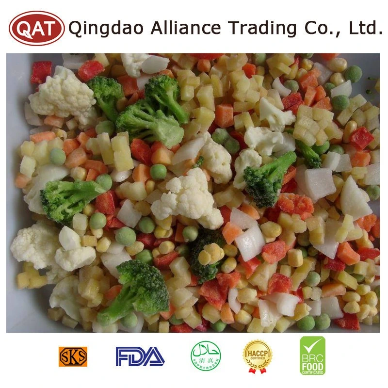 New Season Frozen Mixed Vegetables IQF Blend Crop Vegetables Various with IQF Potato/Carrots/Broccoli Rice/Cauliflower/Onion for Exporting