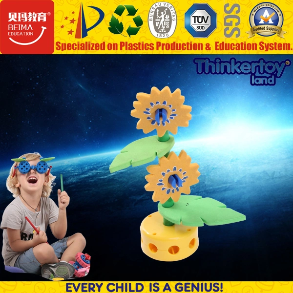 2023 Thinkertoy Plastic Spring Park Building Blocks Girls Creative Brid Toys