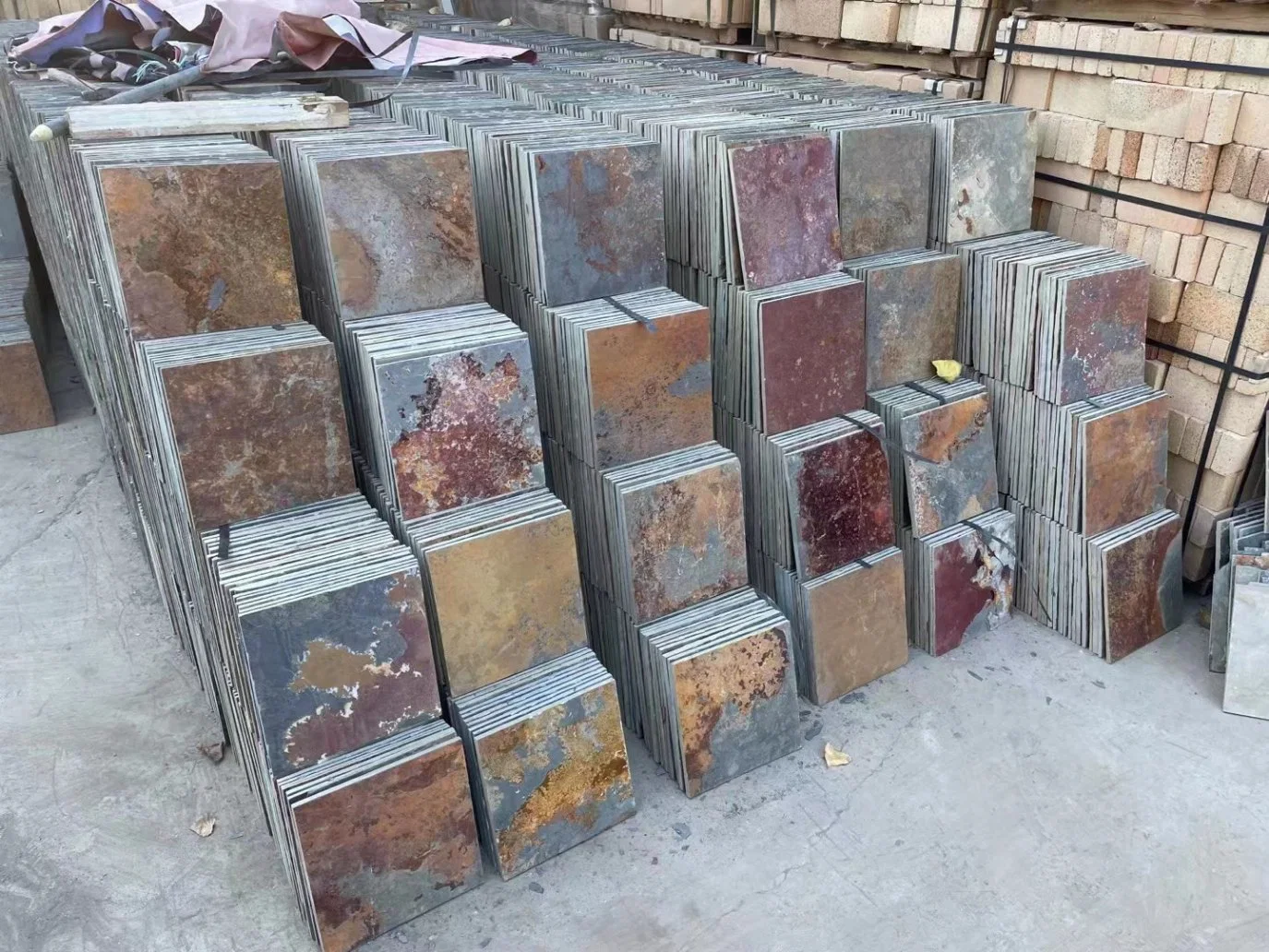 Original Factory Natural Rusty Slate Stone for Exterior/Interior Building Wall/Floor