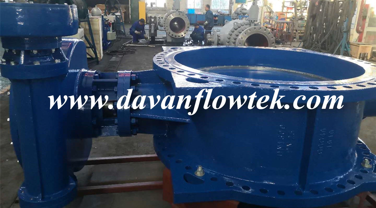 Electric Actuator Operated Ductile Cast Iron Ggg50 Flanged Double Eccentric Butterfly Valve