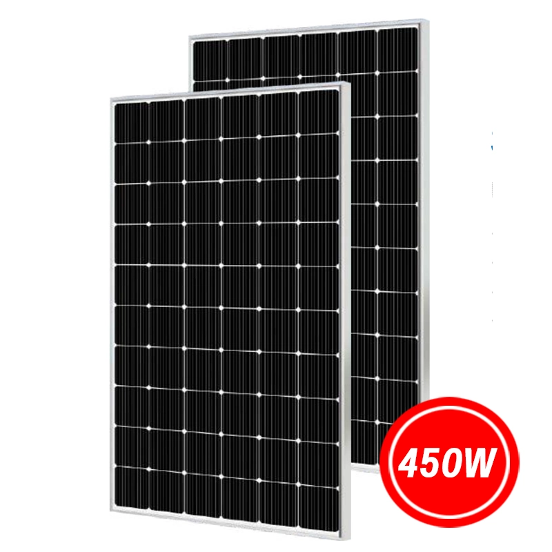 Los paneles solares marco negro la pantalla completa mono de media celda 405W 410w sistema de montaje en riel panel solar de 415W 420w