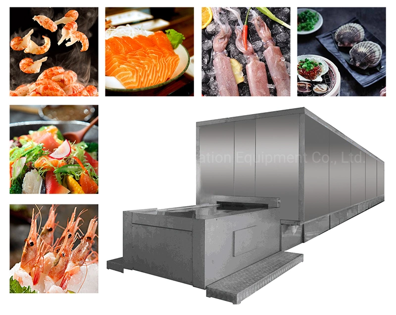 Industrial IQF Tunnel Freezer for Frozen Products