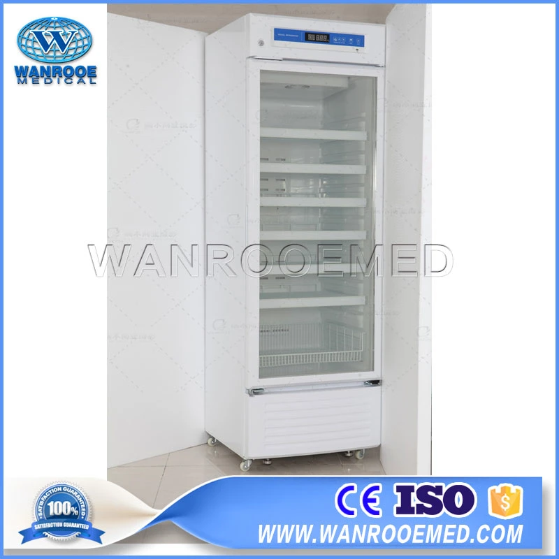 Yc-395L Hospital Laboratory Single Door 2-8 Degree Deep Blood Bank Refrigerator Medical Vaccine Freezer