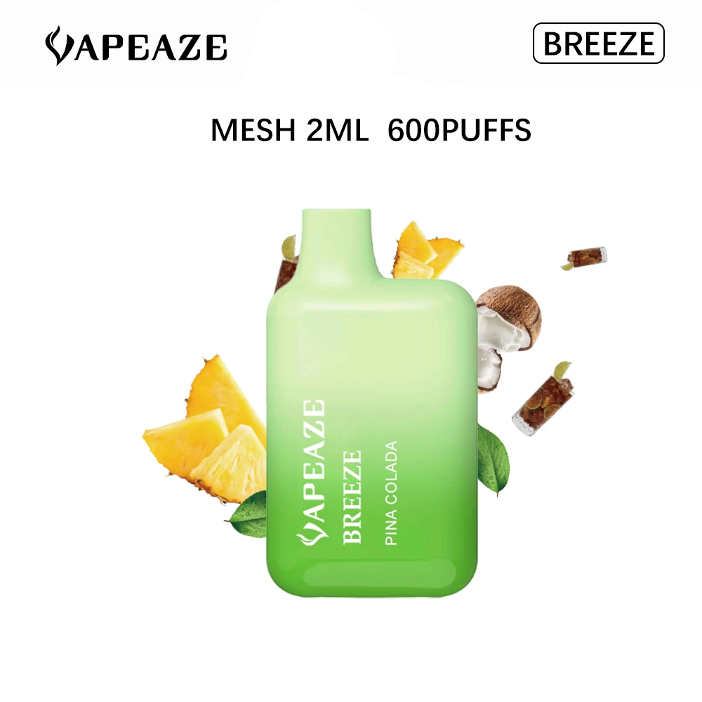 Zertifizierter Vape 2ml Kapazität Box Mod Pen Shisha Freebase Nikotin Bang XXL Einweg Vape 600 Puffs E Cig Sticks