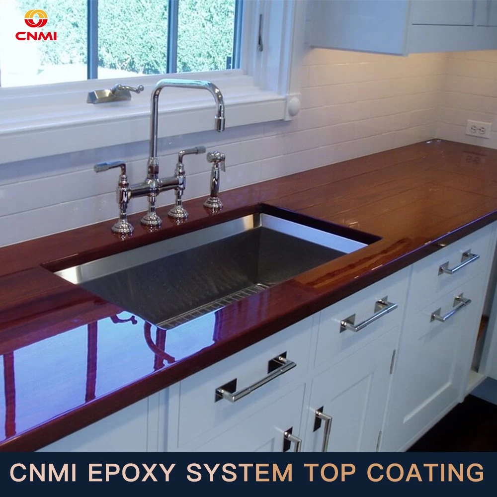 Cnmi Epoxy Ab Glue Kit Non-Toxic Resin Epoxy Tc110 1: 1 Crystal Clear Table Epoxy Resin for Wood Top Coating Countertop No Voc