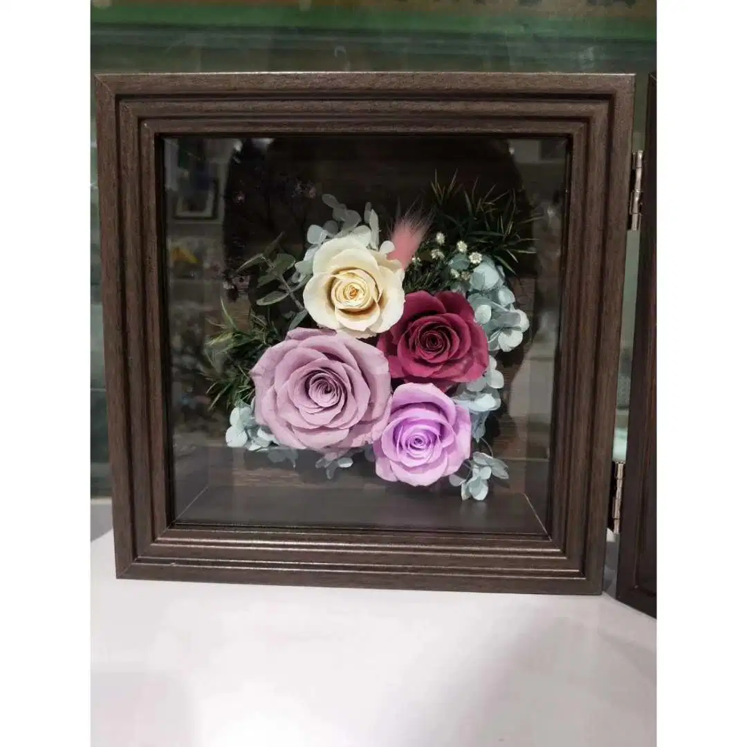 Premium Quality Preserved Flowers Preserved Preserved Photo Frame for Decoration