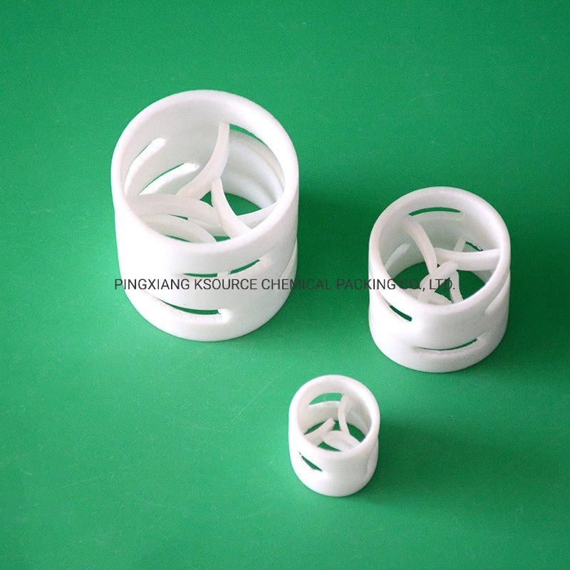 Chemische Säule Verpackung Industriefiltermedien PP PE PVC PVDF PTFE-Pall-Ring