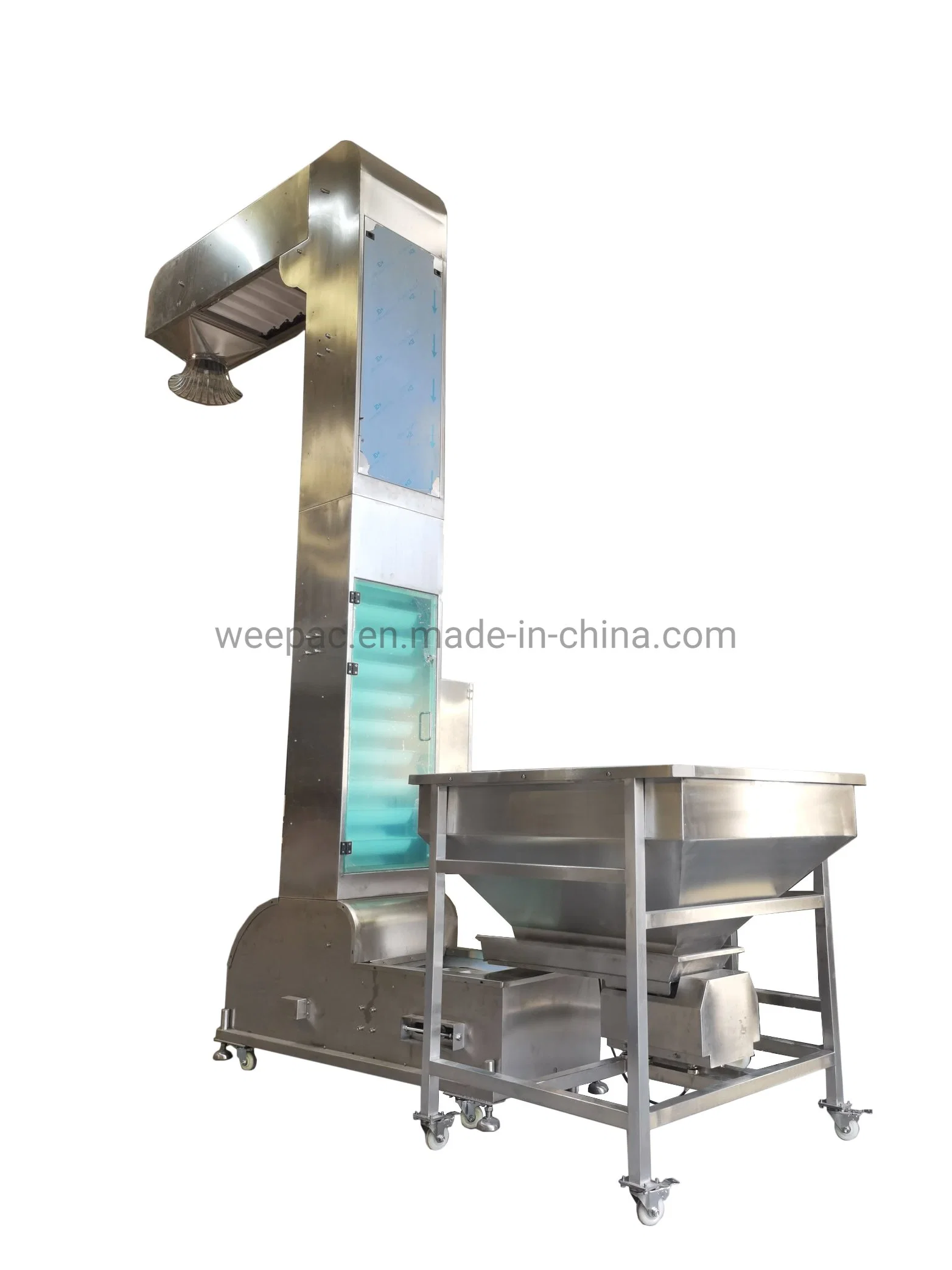 Chain Belt Conveyor Roller Coneyor Z-Type Elevator Packing Machine Conveying Powder Grain Granule Fruit Vegetable Processing Machinery