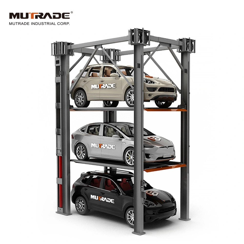 Four Post Vertical Parking Car Storage Parking Lift