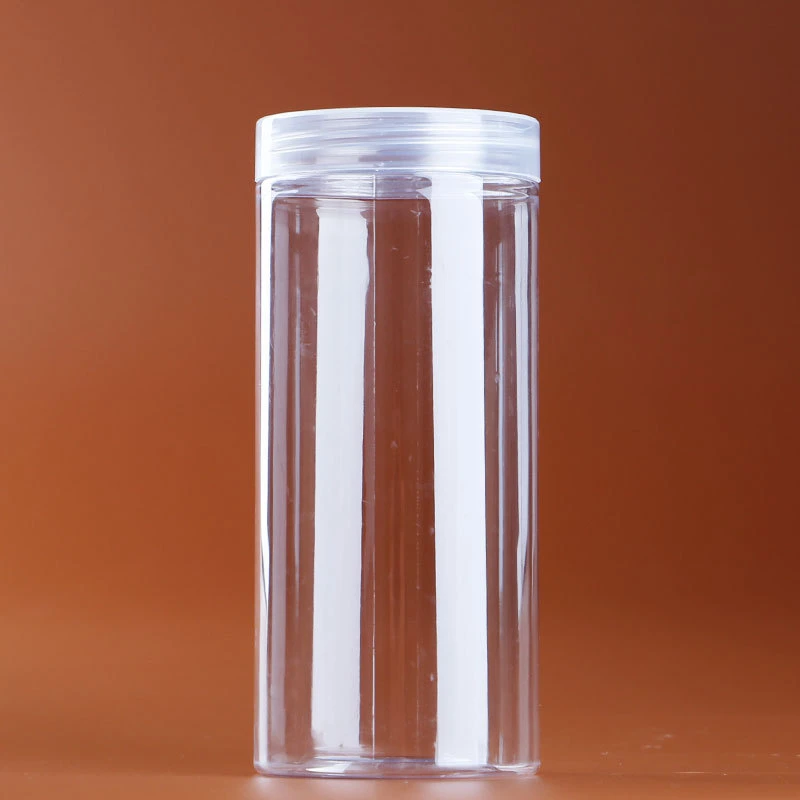 6.5*15cmwide bouche bouteille, scellé peut l'emballage, bouteille en plastique transparent avec couvercle