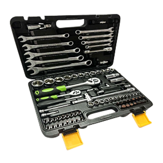 Flexible Head Rotator Ratchet Handle Wrench Socket Set with Mechanical Tools