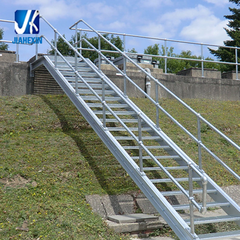 Qingdao Manufacturer Prefabricated Galvanized Steel Stringer Metal Steel Stairs