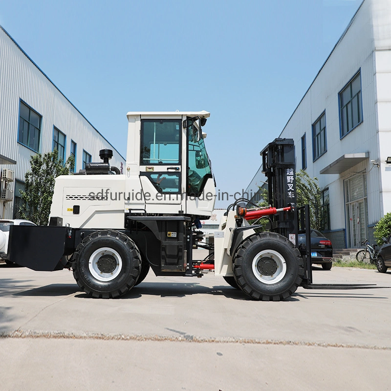 Cheap Price 4 Wheel Automatically Hydraulic Drive Cross Country off-Road Forklift