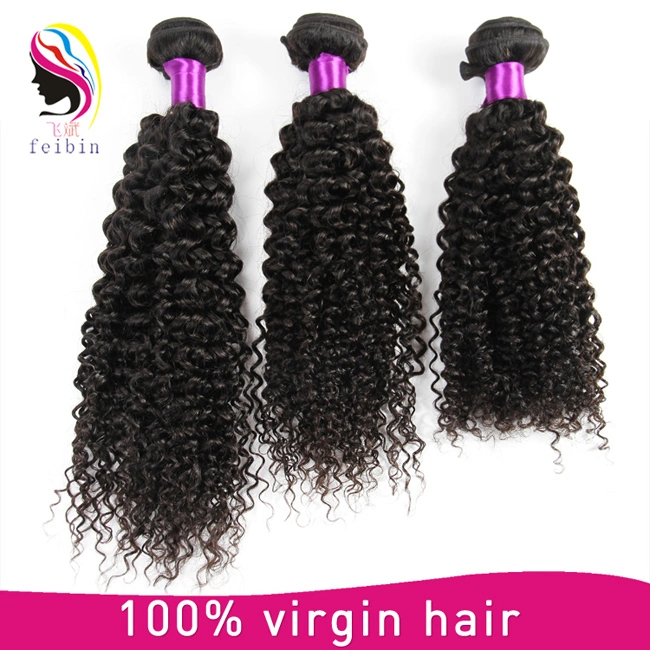 8A Kinky Curly Remy brasileña de productos de cabello humano.