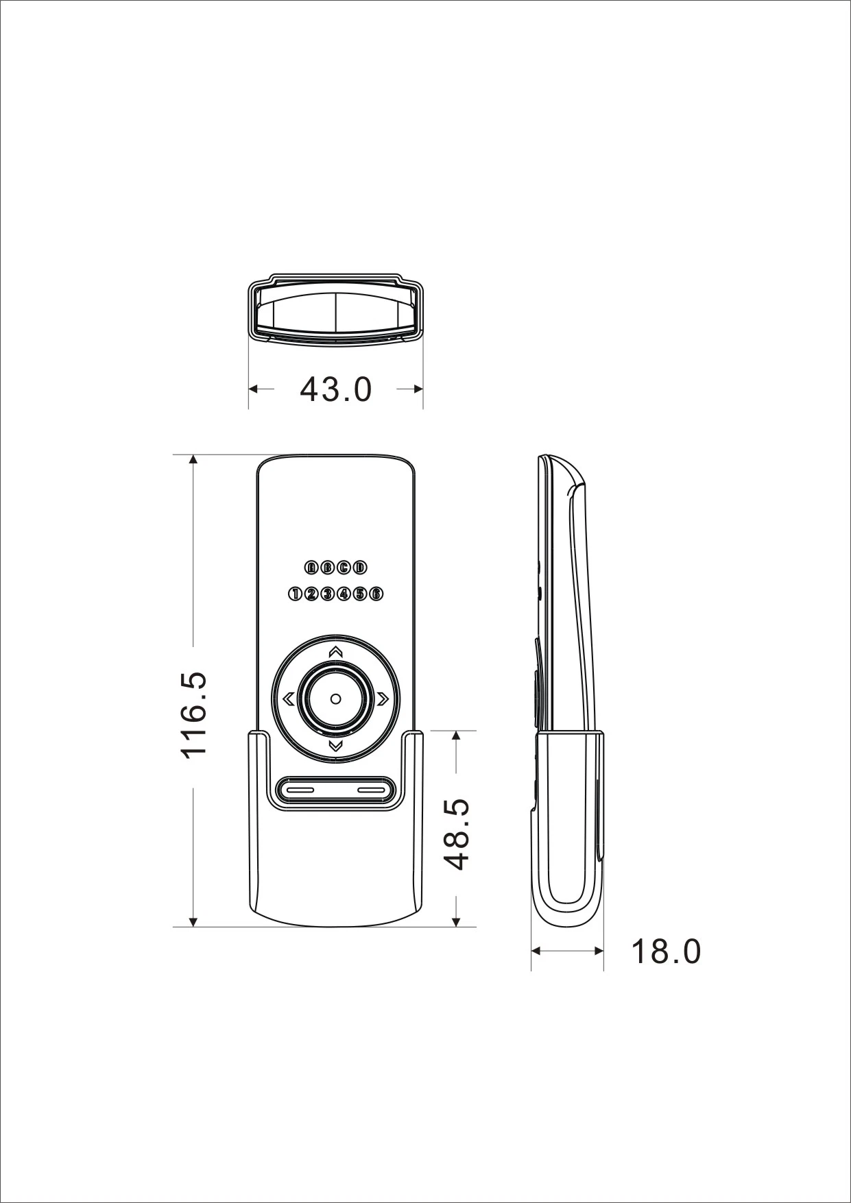 Hiland Remote Control T7710 with 433.92MHz Frequency for Automatic Control System