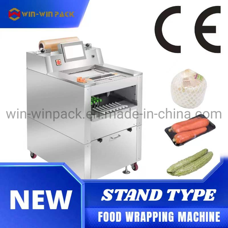 Superior Quality Wrapping Machine Automatic Packing Food Package for Apples, Vegetables Commercial Food Wrapping Machine