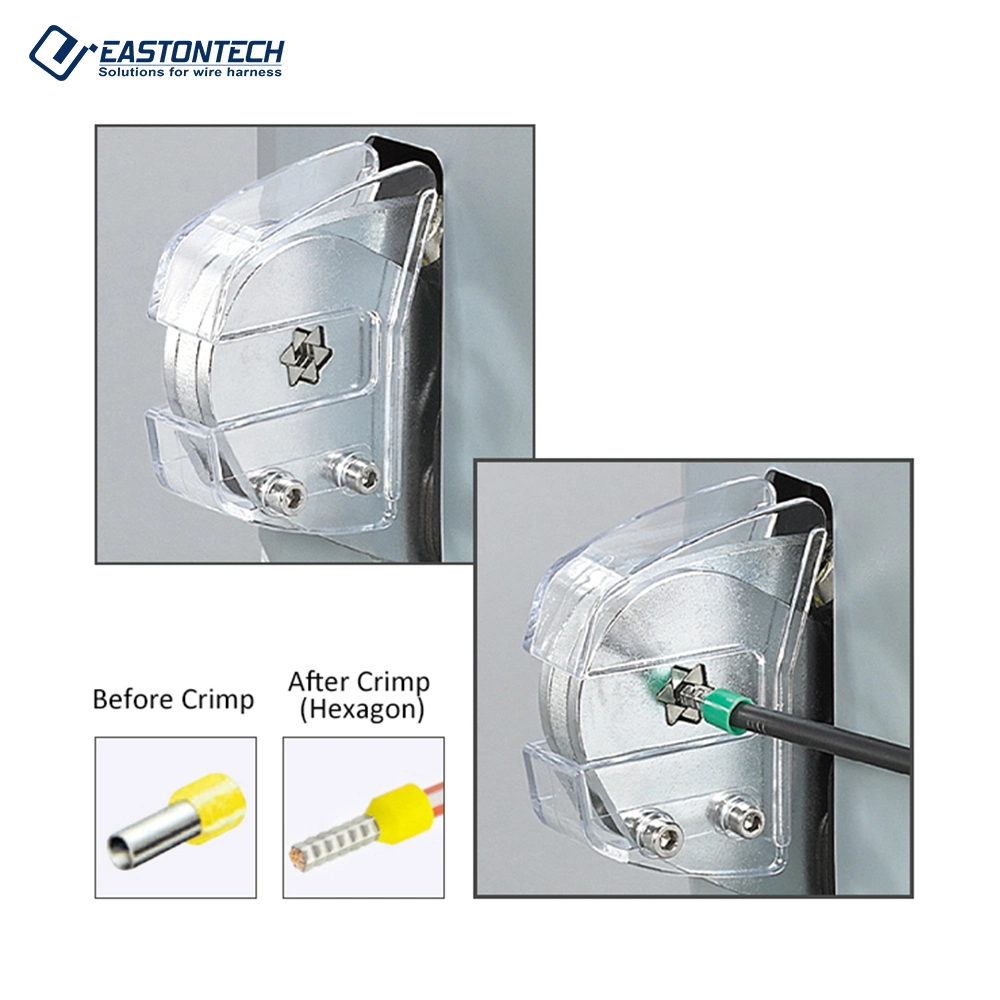 Máquina de crimpado de terminal neumático para terminal de casquillos para cableado de automoción Mazo de cables