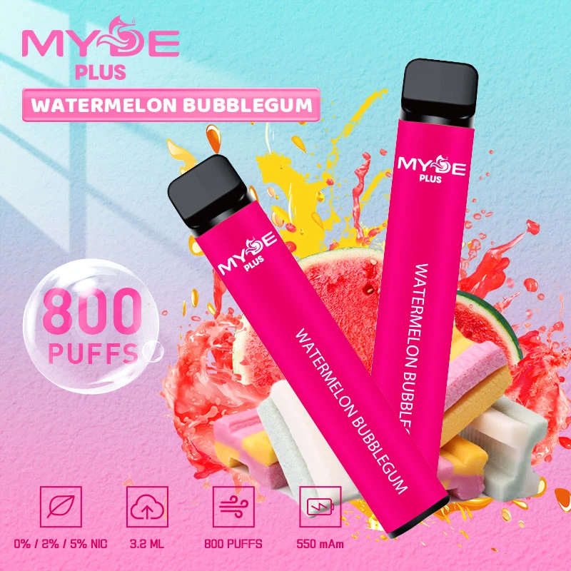 Myde 800 Puffs Vape sans nicotine vaporisateur jetable échantillon gratuit