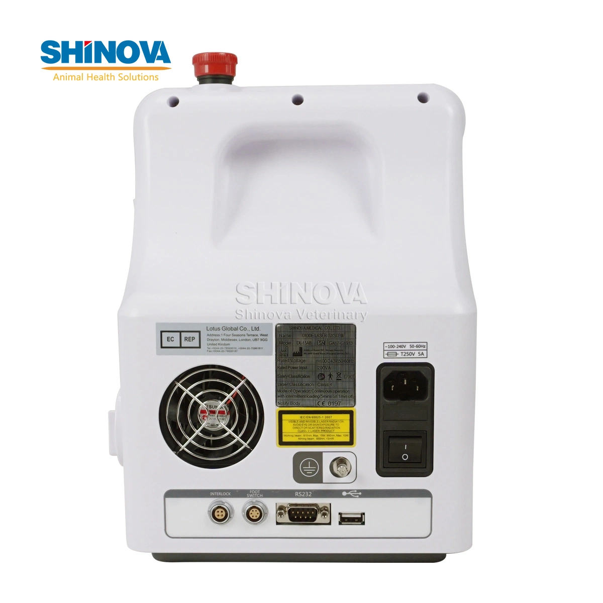 علاج ليزر فيزيائي من الفئة الرابعة من Shinova 980nm 810nm الماكينة