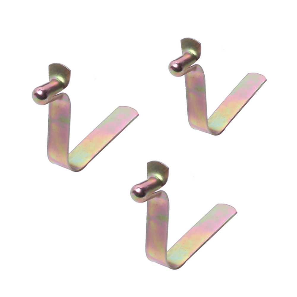 Custom Spring Steel Nickel Plated Tent Pole Spring Clip Snap Buttons V Shaped Button Clips