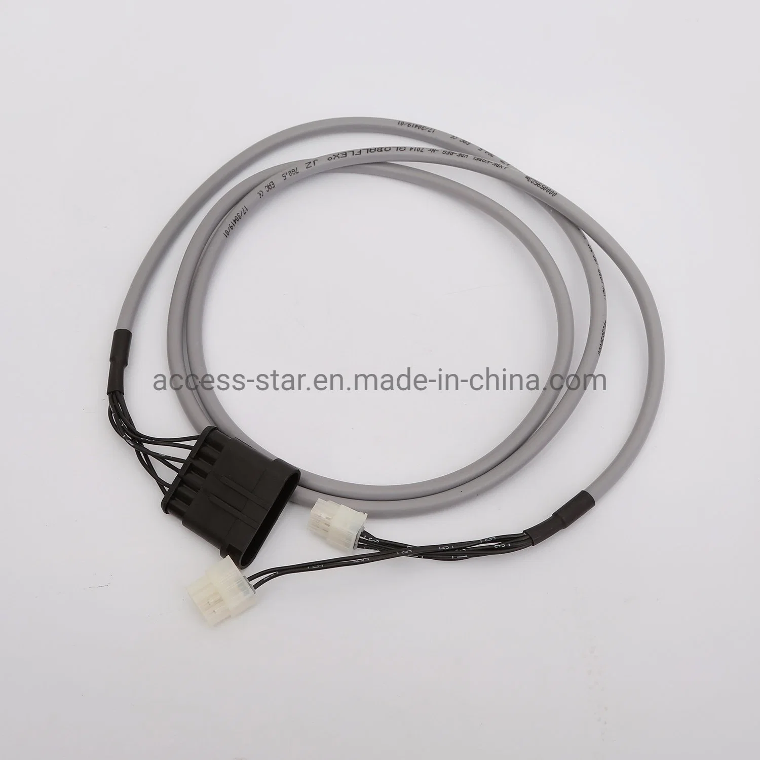 Multi Core Copper Electric Wires Cables Electrical Cable with U Shaped Copper Tube Terminals Wire Assembly