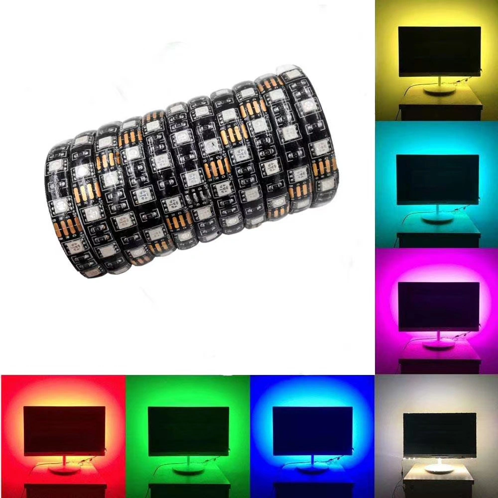 LED Strip Lights RGB LED Light Strip Music RGB LED Strip 5050 SMD Color Changing LED Strip Light Bluetooth Controller LED Lights for Bedroom Home Party