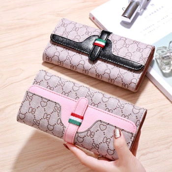 Fashion PU Leather Women Long Style Wallets