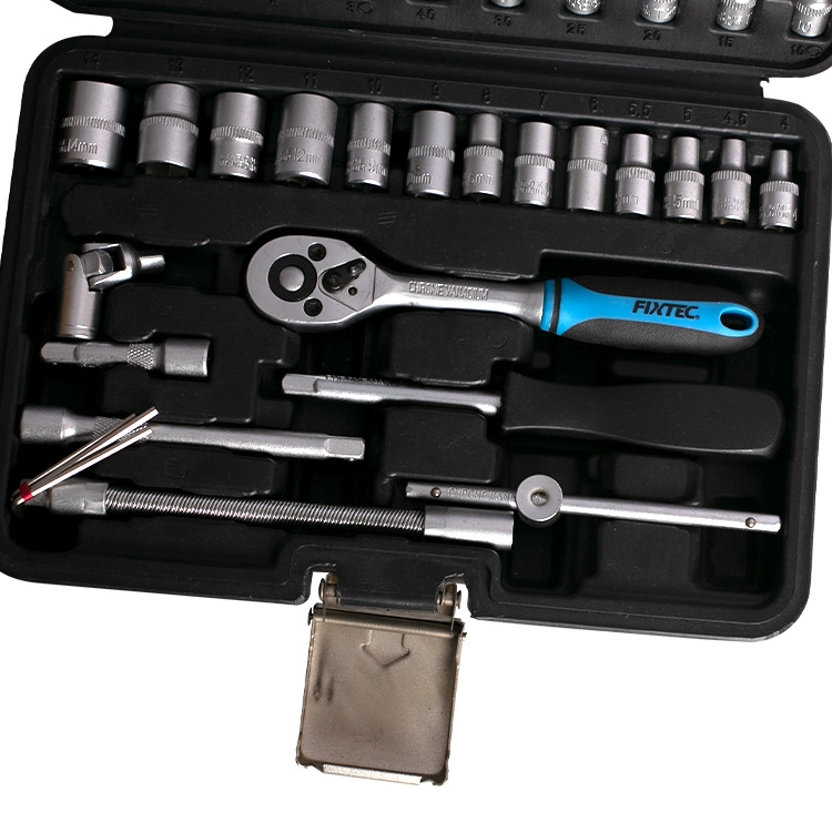 Juego de Herramientas manuales y vasos Fixtec 46PCS Kit de herramientas de reparación de vehículos