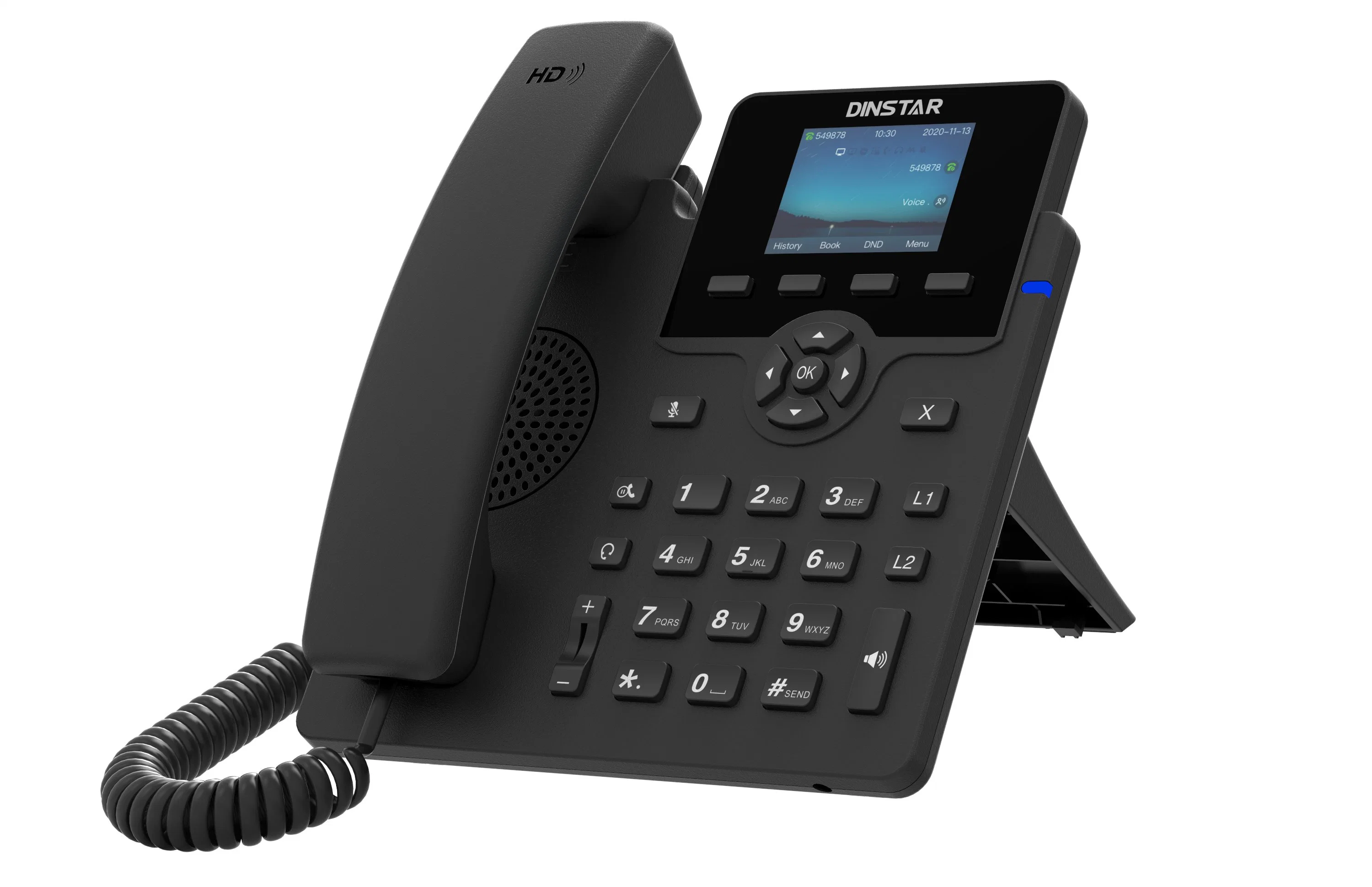 Dinstar C62up Business IP-Telefon OEM/ODM Neueinreise 2,4 Zoll 320 X 240 Farbdisplay mit Hintergrundbeleuchtung