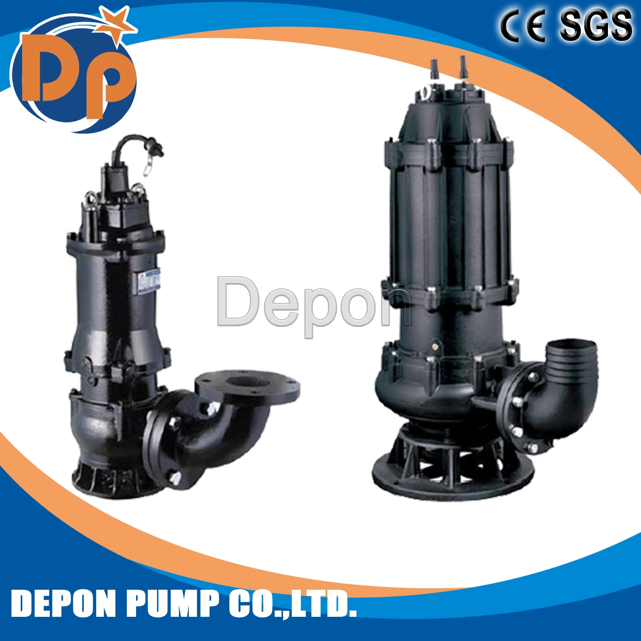 Cast Iron Dredging High Pressure Dirty Water Material Submersible Water Pump