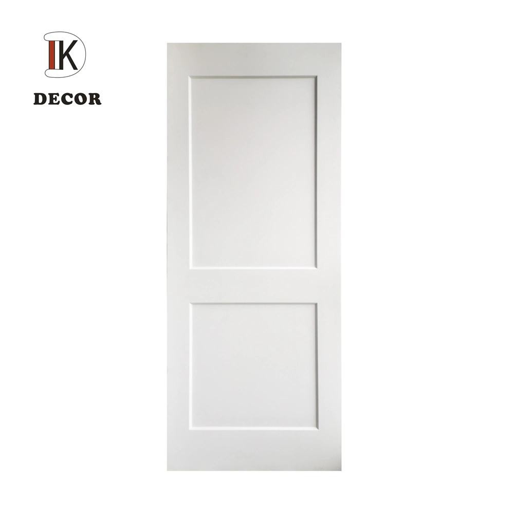Hot Sale Soundproof White Primer 2 Panel Solid Core Interior Wooden Shaker Door