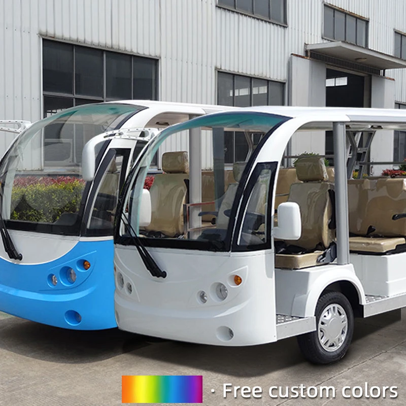 Advanced 8 Seat 3 Row Electric Shuttle Modern Leisure Bus City Street Sightseeing Bus for Sale