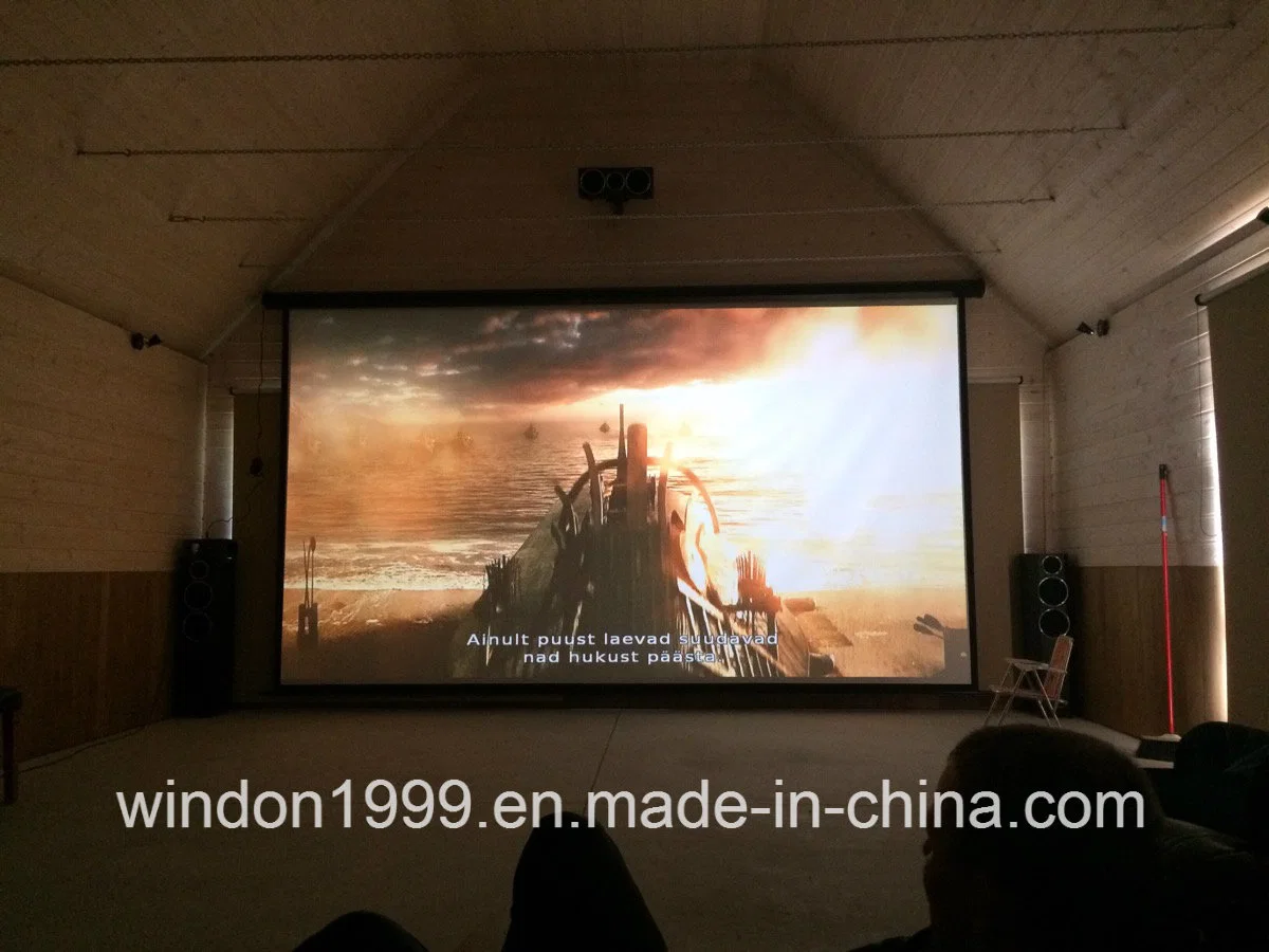 Large Electric Projection Screen 200 Inch / Big Electric Screen