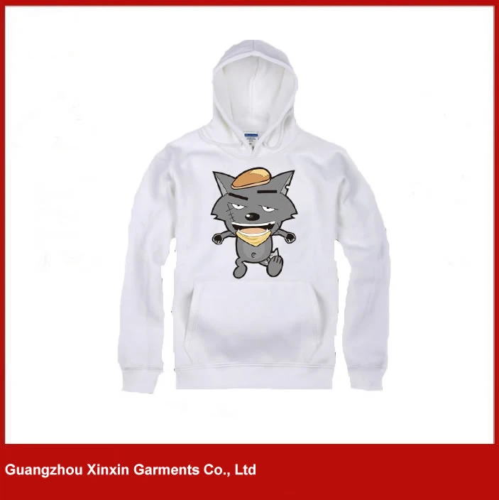 El algodón personalizado de calidad de impresión de lana gruesa Kid Hoody camiseta (t68).