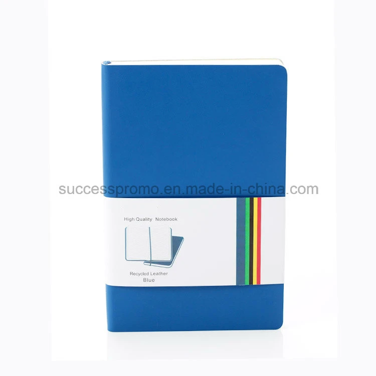 Notebook de couro reciclado certificadas pelo FSC, várias cores disponíveis