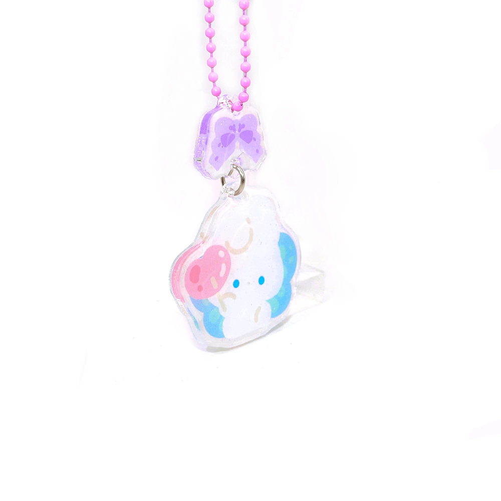 Custom Cute Charms Printing Acrylic Keychain Supplier Acrylic Ring Acrylic Keychain