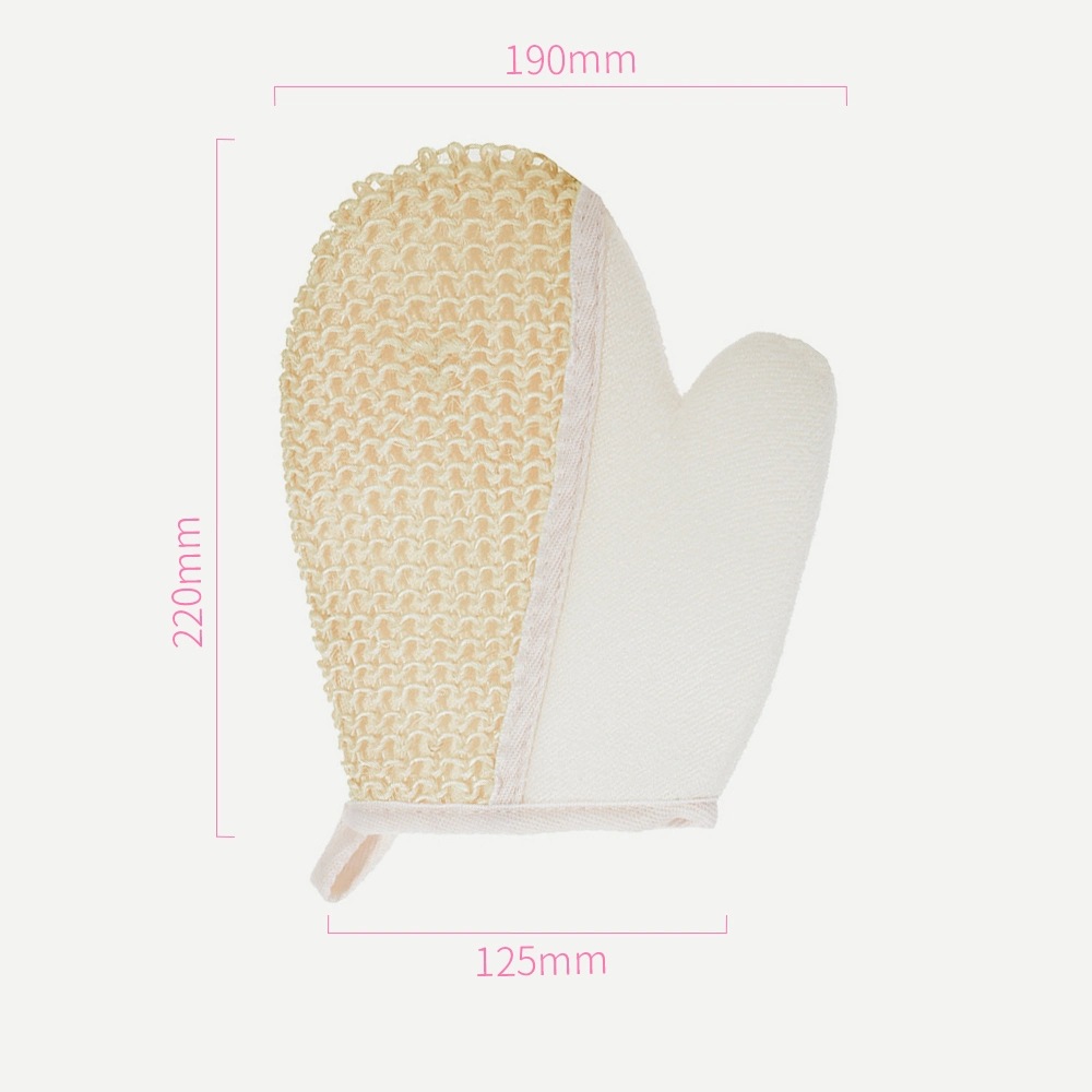 Gants de bain en coton doux et nouveau style – Mitaines exfoliantes à l'arrière Pour le massage spa et l'gommage du corps