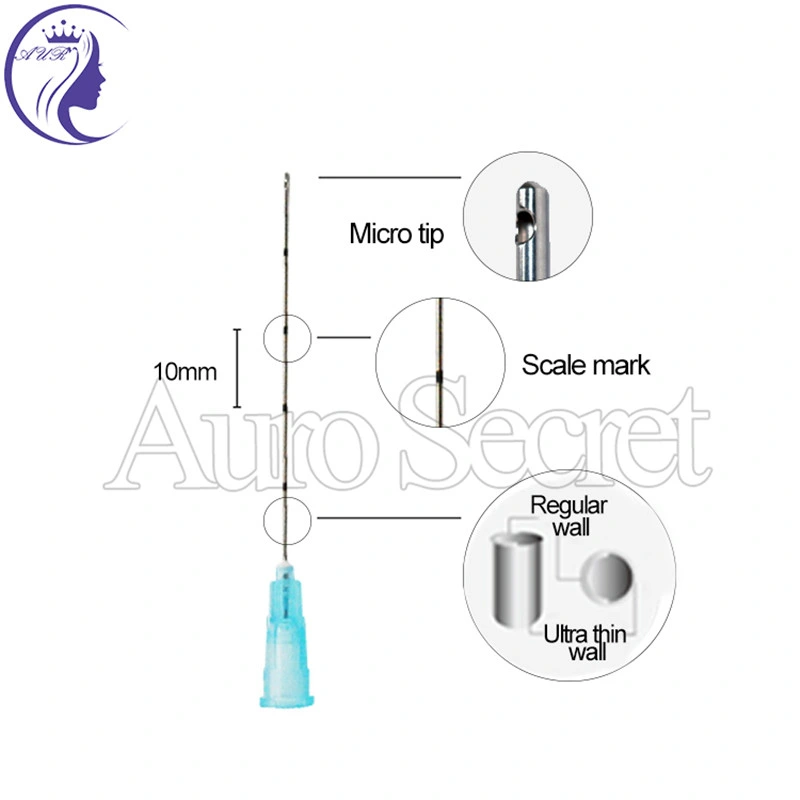 Denominación de Origen frente Corea elevación hilo de sutura Fios Facial para hilo de oro fina cánula Micro flexible