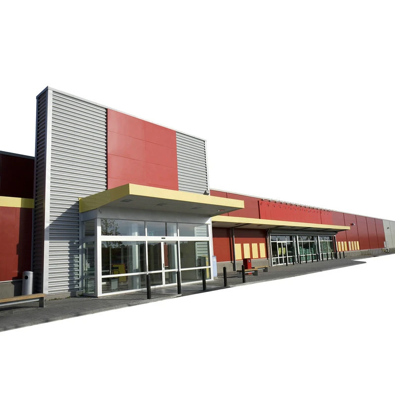 Prefabricated Steel Frame Supermarket Shop Building
