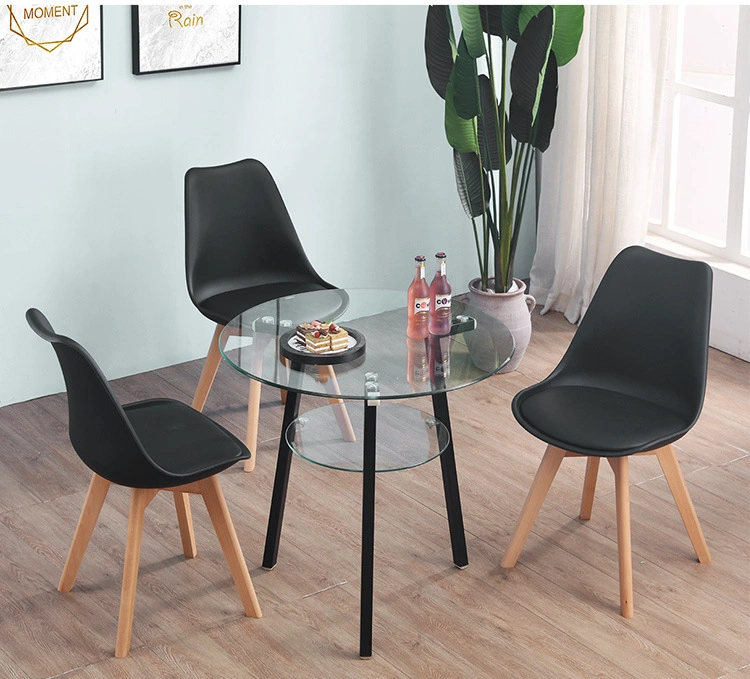 Italian New Style Metal Legs plastic PVC Upholstery Garden Dining Chair