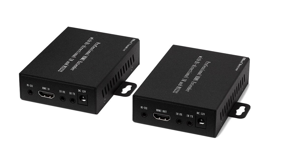 Audio Video 70m 4K Hdbaset HDMI Extender Rransmitter and Receiver with 20-60kHz Bi-Directional IR