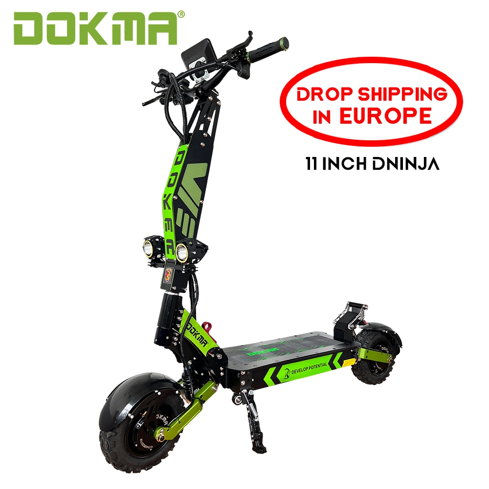 Dokma 72V 11 Inch 2wheel Scooter Dual Motor Fast Dninja Electric Scooter for Adult