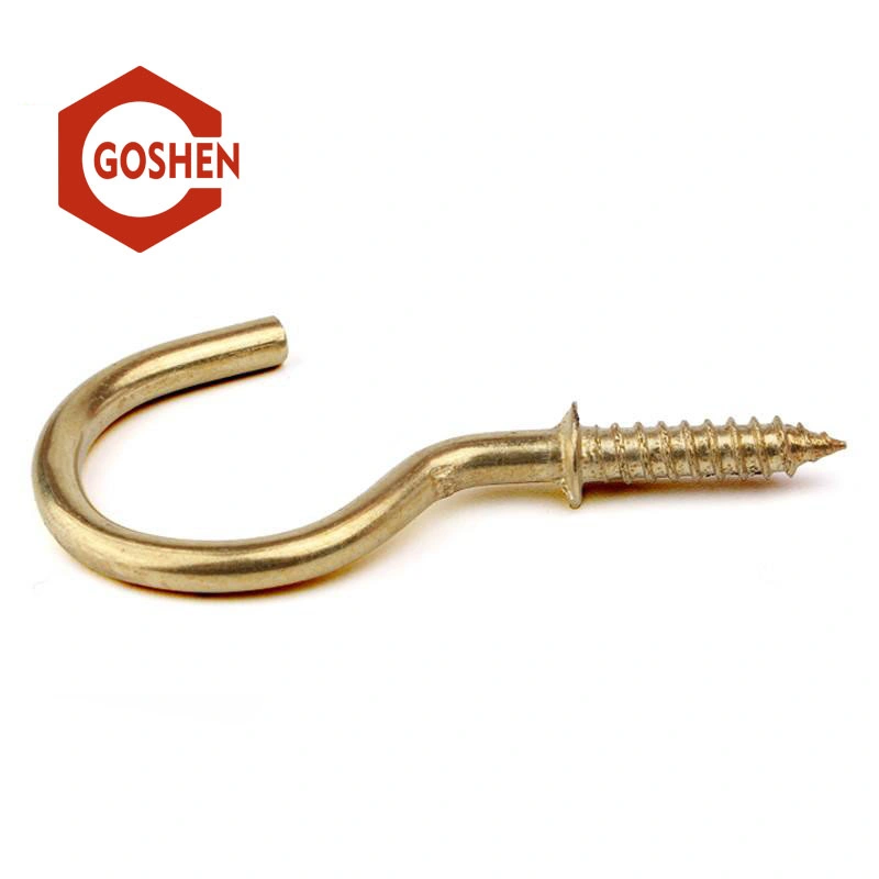 Hot Selling Metal Hooks & Eyes Zinc-Plated Steel Screw Hook